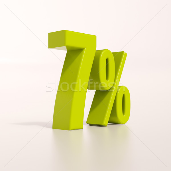 Százalék felirat százalék 3d render zöld árengedmény Stock fotó © Supertrooper