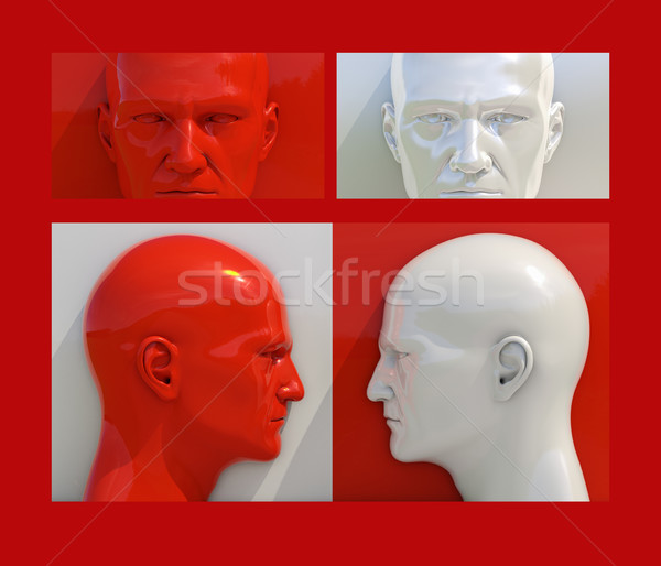 Pop Art Heads Stock photo © Supertrooper