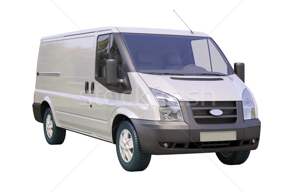 Commercial van isolated Stock photo © Supertrooper