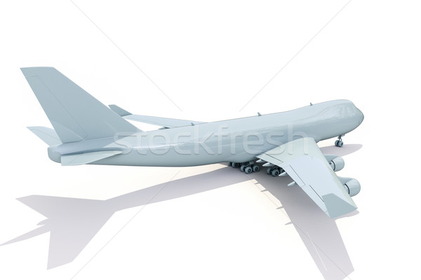 Plane on white Stock photo © Supertrooper