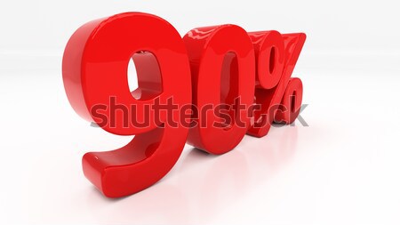3D ninety percent Stock photo © Supertrooper