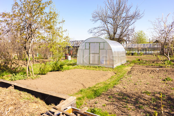 Modern Polycarbonate Greenhouse Stock photo © Supertrooper