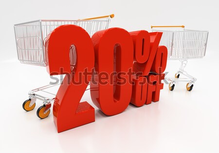 Stock photo: 3D 20 percent