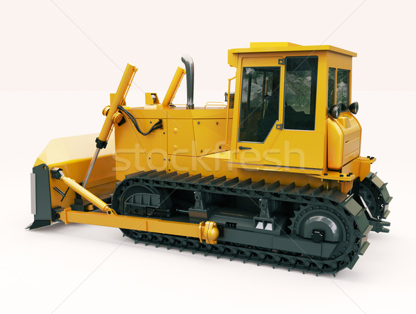 Heavy crawler bulldozer  Stock photo © Supertrooper