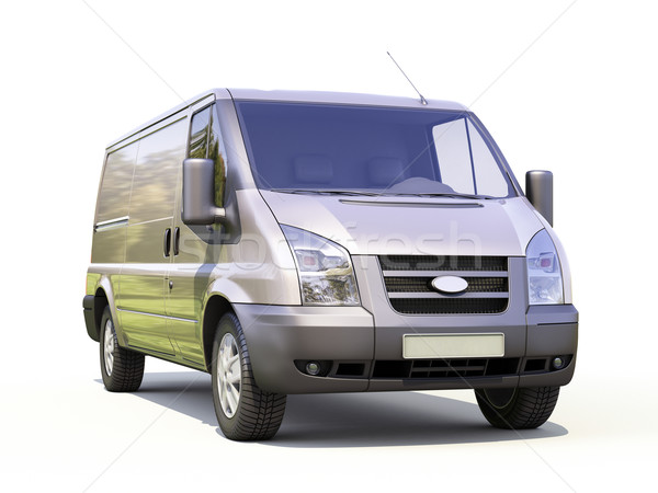 Stock photo: Gray commercial delivery van