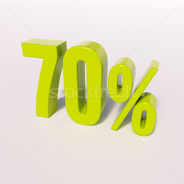 Percentuale segno cento rendering 3d verde sconto Foto d'archivio © Supertrooper