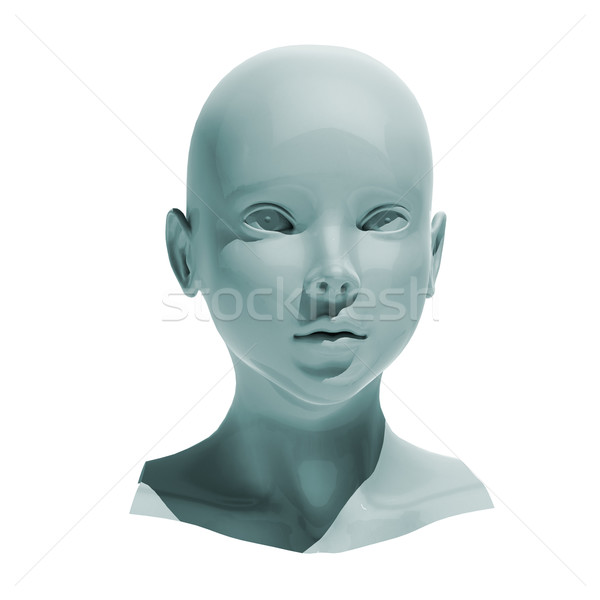 Android head isolated Stock photo © Supertrooper