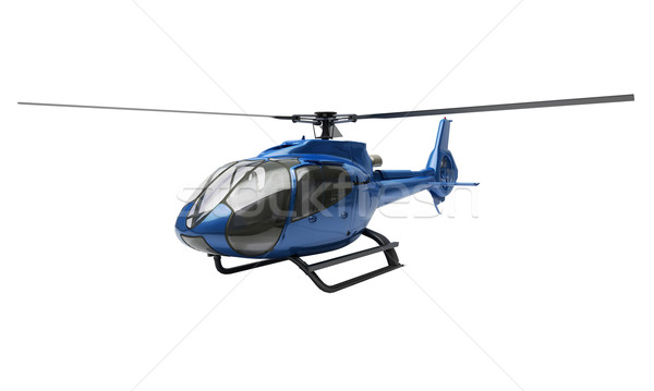 Modern elicopter izolat albastru alb medicină Imagine de stoc © Supertrooper