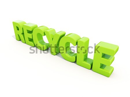 3d word recycle Stock photo © Supertrooper