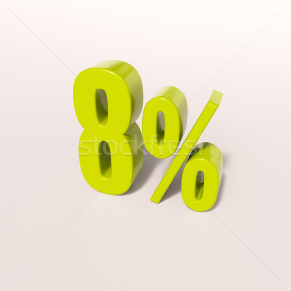 Percentage sign, 8 percent Stock photo © Supertrooper