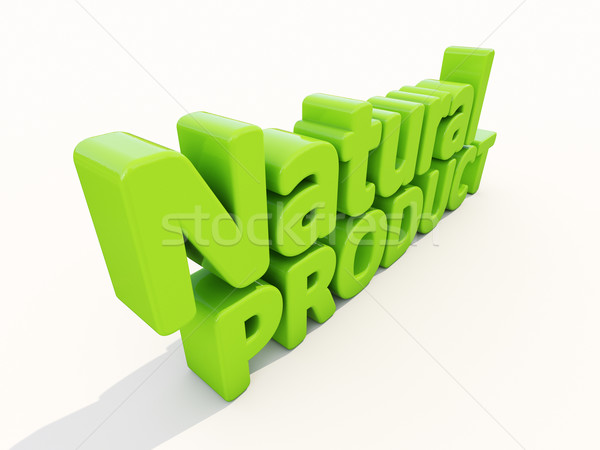 3D natuurlijke product icon witte 3d illustration Stockfoto © Supertrooper