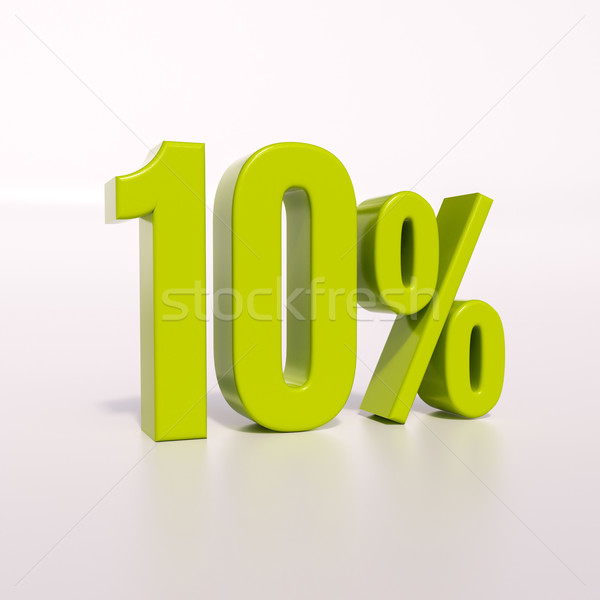 Percentage sign, 10 percent Stock photo © Supertrooper