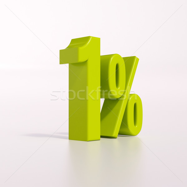 Percentage sign, 1 percent Stock photo © Supertrooper