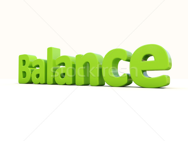 3d word balance Stock photo © Supertrooper