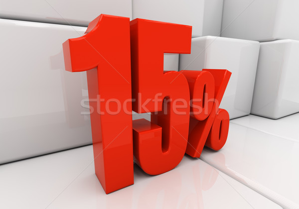 3D 15 percent Stock photo © Supertrooper