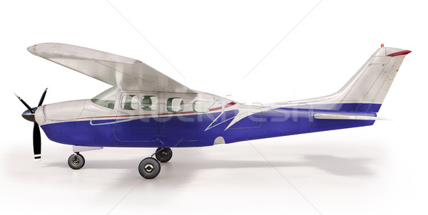 Fény repülőgép 3d render kicsi turista izolált Stock fotó © Supertrooper