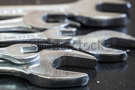 Cheie oţel Unelte repara set Imagine de stoc © Supertrooper