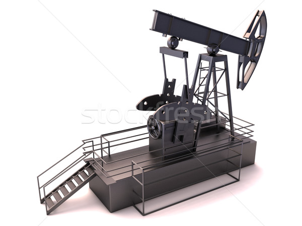 Stock photo: Oil rig isolated