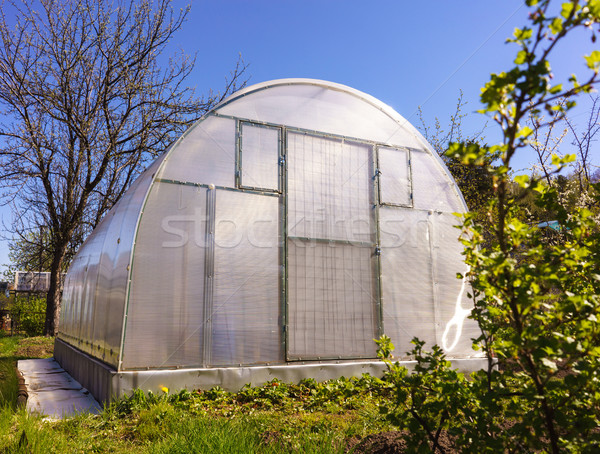 Modern Polycarbonate Greenhouse Stock photo © Supertrooper