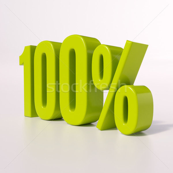 Percentage sign, 100 percent Stock photo © Supertrooper