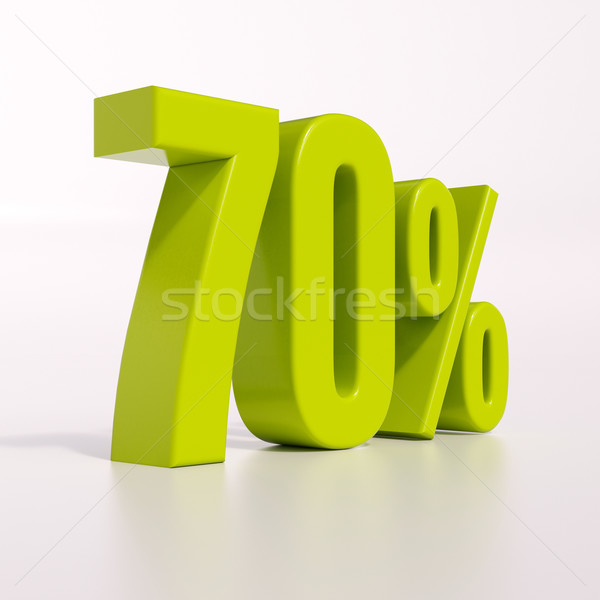 Percentage sign, 70 percent Stock photo © Supertrooper