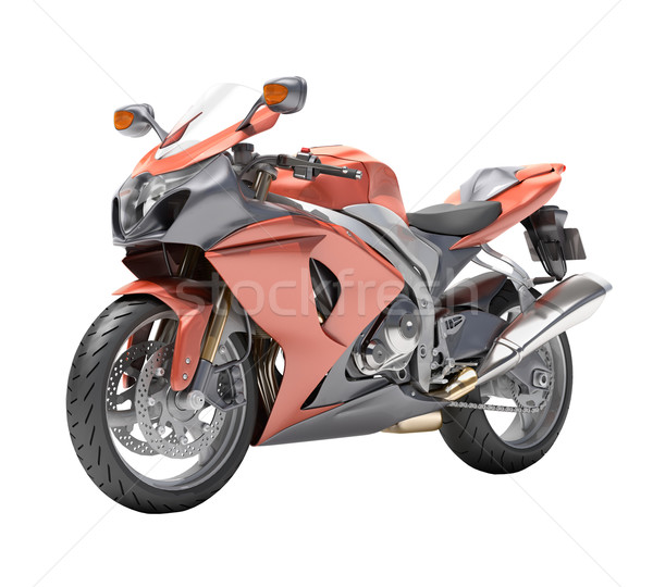 Powerful sportbike isolated Stock photo © Supertrooper