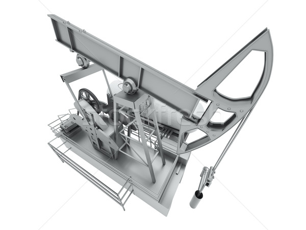 Pumpjack isolated Stock photo © Supertrooper