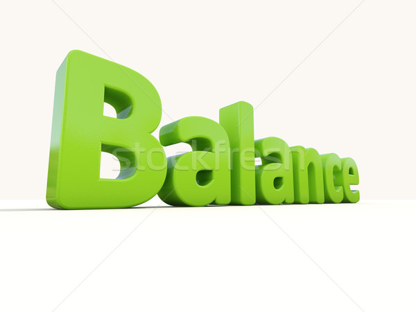 3d word balance Stock photo © Supertrooper
