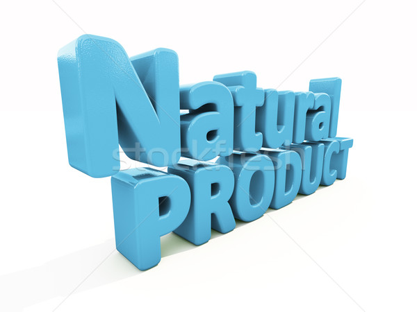 3D natuurlijke product icon witte 3d illustration Stockfoto © Supertrooper