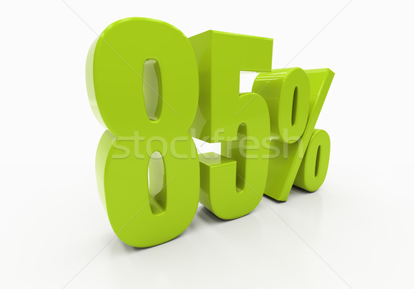 Stockfoto: 3D · procent · af · korting · 3d · illustration · groene