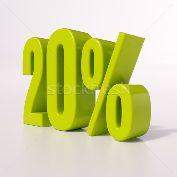Percentage sign, 20 percent Stock photo © Supertrooper