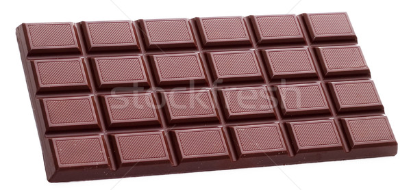 Csokoládé szelet izolált fehér csokoládé bár cukorka Stock fotó © Supertrooper
