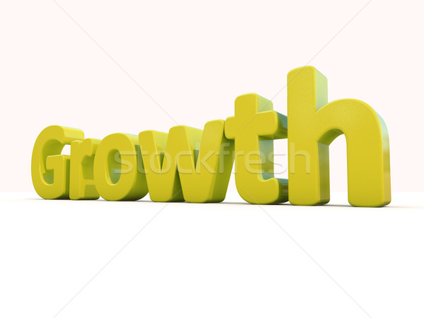 3d word growth Stock photo © Supertrooper