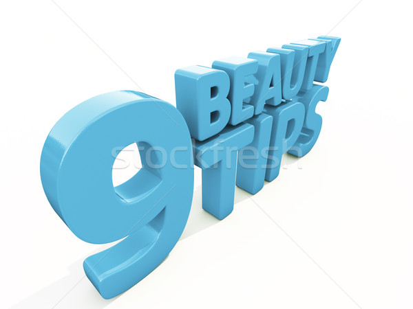 Stock photo: 3d Beauty tips