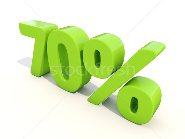 70% percentage rate icon on a white background Stock photo © Supertrooper
