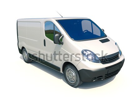 Gray commercial delivery van Stock photo © Supertrooper