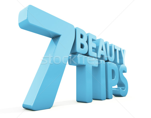 Stock photo: 3d Beauty tips