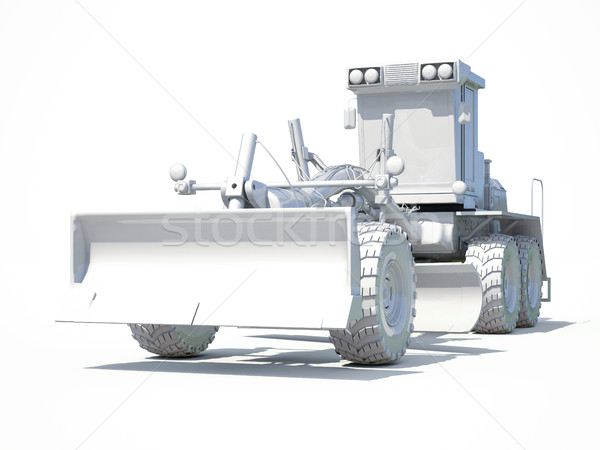 3d White Grader Stock photo © Supertrooper