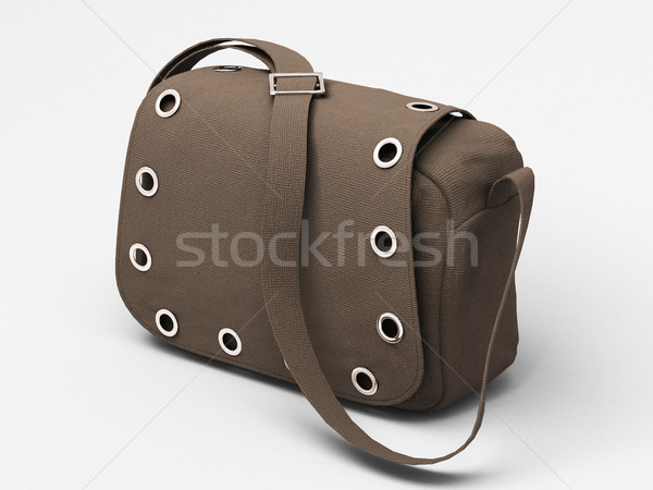 Grey handbag with studs Stock photo © Supertrooper