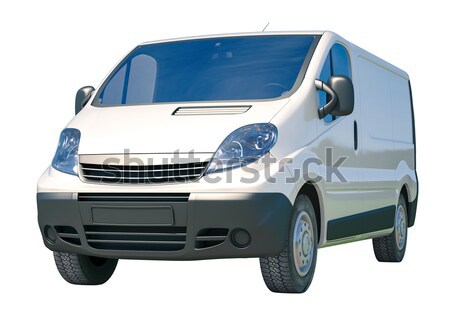 Blue commercial delivery van Stock photo © Supertrooper