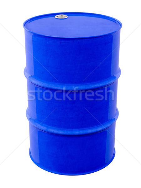 Blue metal barrel Stock photo © Supertrooper