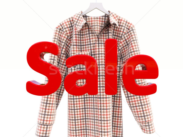 Stock photo: Sales and shirt