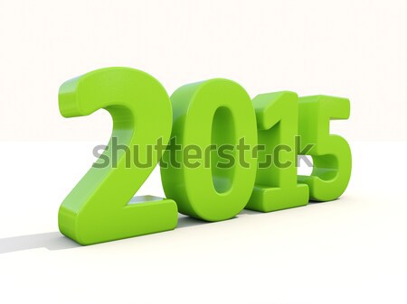 Nieuwe 2015 jaar 3D graphics Stockfoto © Supertrooper