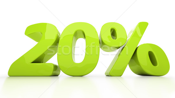 3D twenty percent Stock photo © Supertrooper