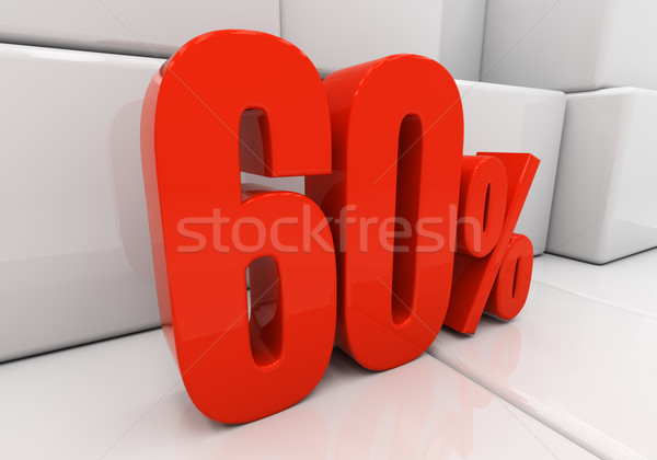 3D 60 percent Stock photo © Supertrooper