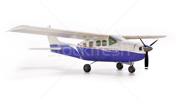 Licht vliegtuig 3d render klein toeristische geïsoleerd Stockfoto © Supertrooper