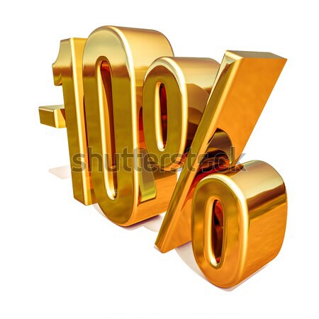 Arany 40 mínusz negyven százalék árengedmény Stock fotó © Supertrooper