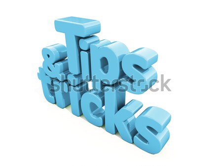 3d tips and tricks Stock photo © Supertrooper