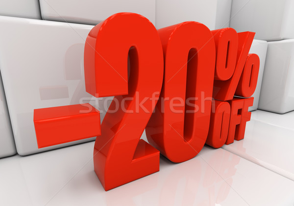3D 20 percent Stock photo © Supertrooper