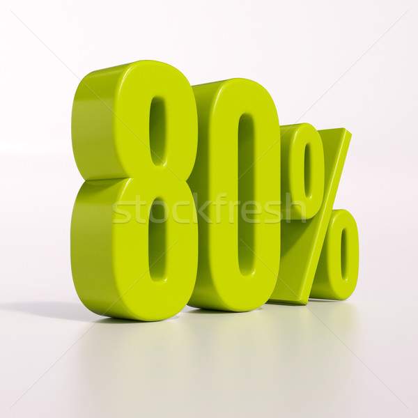 Percentage sign, 80 percent Stock photo © Supertrooper
